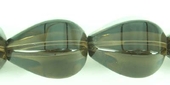 Smokey Quartz 15x21mm 6 side Teardrop bead-beads incl pearls-Beadthemup