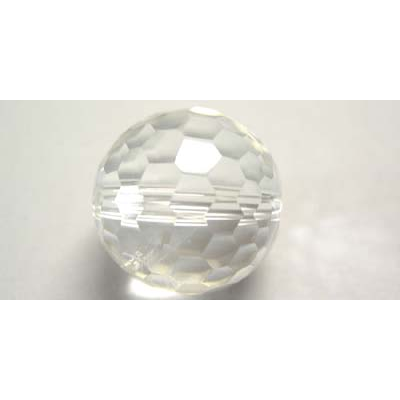 Clear Quartz 14mm faceted Round bead