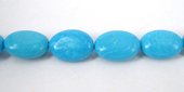 Howlite Dyed Oval Flat 14x10mm Turquoise/-beads incl pearls-Beadthemup