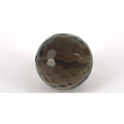 Smokey Quartz 18mm Faceted Round bead