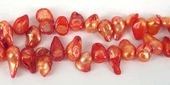 Fresh Water Pearl Blister App 8mm Red strand-f.w.blister pearl $3.50 and $4.50-Beadthemup