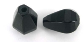 Onyx 12x16mm Faceted 6 side Teadrp beads PER PAIR-beads incl pearls-Beadthemup