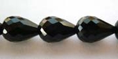 Onyx Faceted Teardrop 7x10mm beads per strand 28 Beads-beads incl pearls-Beadthemup
