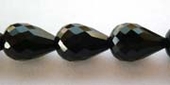 Onyx Faceted Teardrop 7x10mm PER PAIR-beads incl pearls-Beadthemup