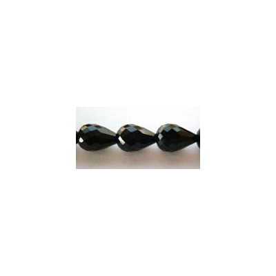 Onyx Faceted Teardrop 7x10mm PER PAIR