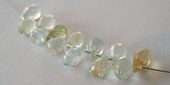 Aquamarine 6x4mm Faceted T/Drill Briltte-beads incl pearls-Beadthemup