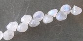 Moonstone 7x6mm Faceted onion shape Bead-beads incl pearls-Beadthemup
