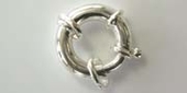 Sterling Silver 18mm Bolt Ring EACH-findings-Beadthemup