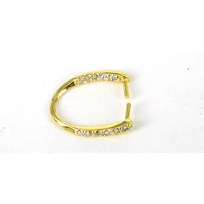 LAST ONE Vermeil Bail CZ 16mm
