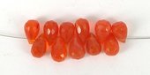 Carnelian 6x4mm Faceted T/Drill Briltte-beads incl pearls-Beadthemup