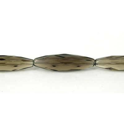 Smokey Quartz 36mm Faceted Olive bead
