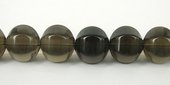 Smokey Quartz 18mm Polished 6 side Melon  Bead-beads incl pearls-Beadthemup