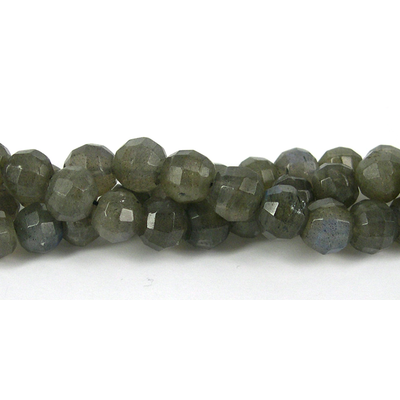 Labradorite 8mm Faceted  Round beads per strand 43 Beads
