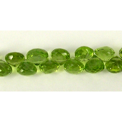 Peridot 6x5mm Faceted onion shape Bead