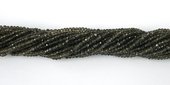 Smokey Quartz Faceted Rondel 3x2mm beads per strand 165Bead-beads incl pearls-Beadthemup