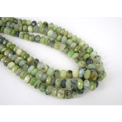 Peruvian Opal Faceted roundel Graduated 9-12mm/57Beads