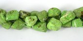 Gaspeite Faceted Nugget approx 14x10mm EACH BEAD-beads incl pearls-Beadthemup