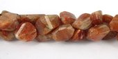 Sunstone Faceted Nugget strand 14 beads-beads incl pearls-Beadthemup
