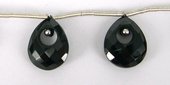 Garnet Black 12x14mm Teardrop Each-beads incl pearls-Beadthemup