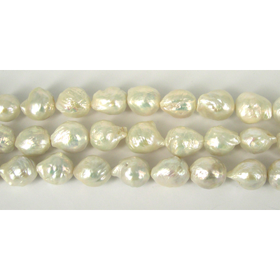 Fresh Water Pearl 14-15 Drop Baroque White EACH BEAD