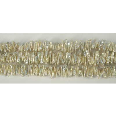 Fresh Water Pearl 18x6mm Biwa White beads per strand 170 Pearl