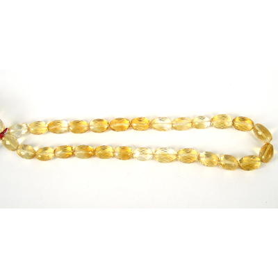 Citrine Faceted Oval Graduated to 10x15mm beads per strand 27