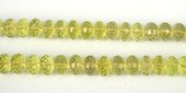 Lemon Quartz Fac Rondel 10x8mm EACH  bead-beads incl pearls-Beadthemup