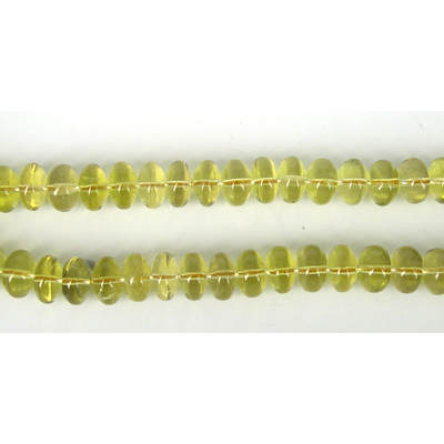 Lemon Quartz Polished  Rondel 11x7mm beads per strand 56Bead