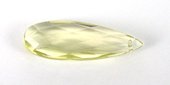 Lemon Quartz 10x30x6mm Faceted  Briolette pair-beads incl pearls-Beadthemup