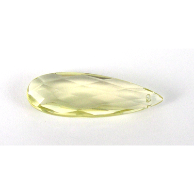 Lemon Quartz 10x30x6mm Faceted  Briolette pair