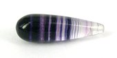 Purple Flourite 8x25 Polished Briolette Pair-beads incl pearls-Beadthemup