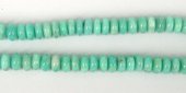 Amazonite Peru Polished Rondel 10x6-7mm beads per strand 68-beads incl pearls-Beadthemup