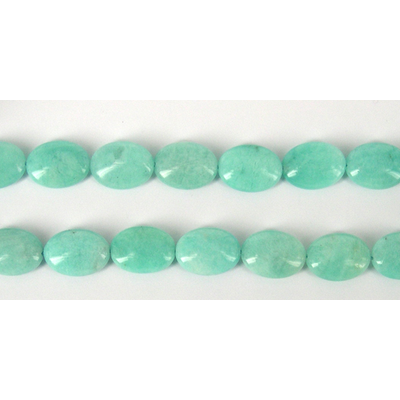 Amazonite Peru Flat Oval 15x20x8mm/21Beads