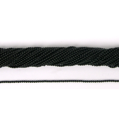 Onyx Polished Round 2mm beads per strand 166Beads
