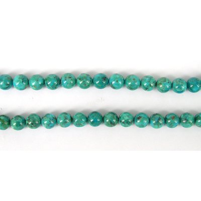 Turquoise Natural Polished Round 10mm beads per strand 40Beads