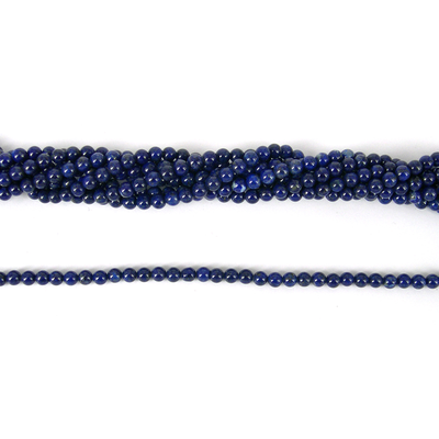 Lapis Natural Polished Round 4mm beads per strand 95Bead