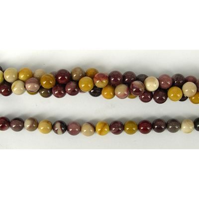 Mookaite Polished Round 8mm beads per strand 46 beads