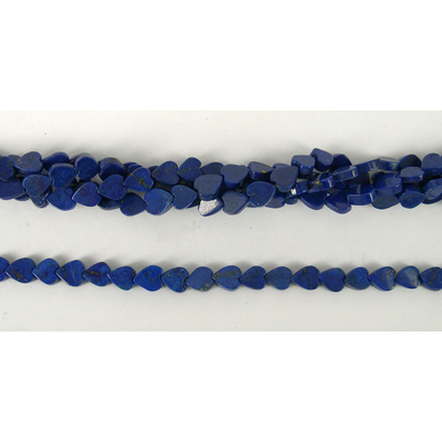 Lapis Polished Heart 7-8mm beads per strand 58Beads