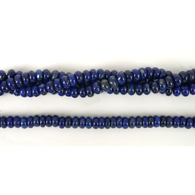 Lapis Polished Rondel 5x8mm beads per strand 83Beads