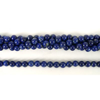 Lapis Dyed Polished Round 8mm beads per strand 50Bead