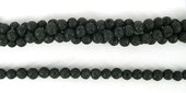 Lava Round 6mm beads per strand 66Beads-beads incl pearls-Beadthemup