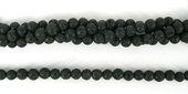 Lava Round 6mm beads per strand 60 Beads-beads incl pearls-Beadthemup