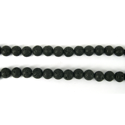 Lava Round 10mm beads per strand 41Beads