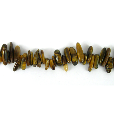 Tiger Eye Long Chip approx 11-20mm  95Bead