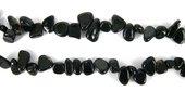 Black Agate T/drill nugget  14mm  52Beads-beads incl pearls-Beadthemup