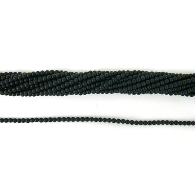 Onyx Matt Polished Round 3mm beads per strand 140Beads