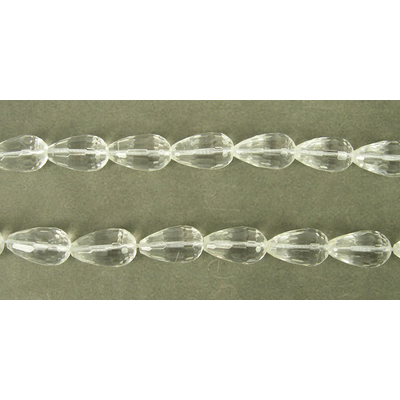 Clear Quartz Faceted Teardrop 12x20mm EACH Bead