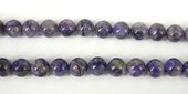 Charoite Polished Round 10mm beads per strand 40 Beads-beads incl pearls-Beadthemup