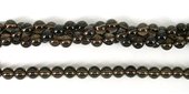 Smokey Quartz Polished Round 8mm beads per strand 51 Beads-beads incl pearls-Beadthemup