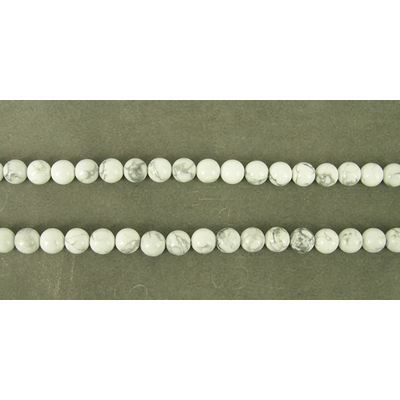 Howlite Polished Round 8mm beads per strand 52Beads